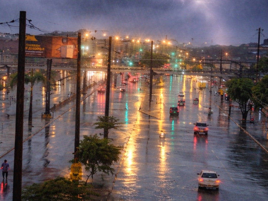 Fuertes lluvias provocan apagones en Guayaquil y Daule este 11 de enero