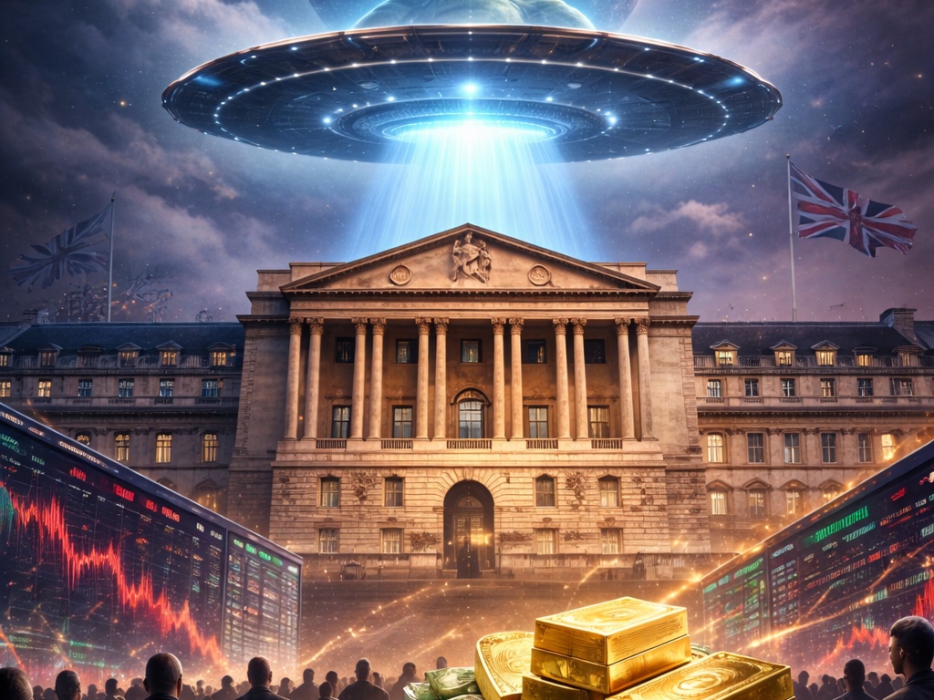 ALERTA OVNI: Banco de Inglaterra evalúa colapso global por anuncio alienígena