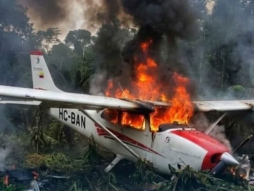 Accidente de avioneta en Taisha deja tres muertos en Morona Santiago