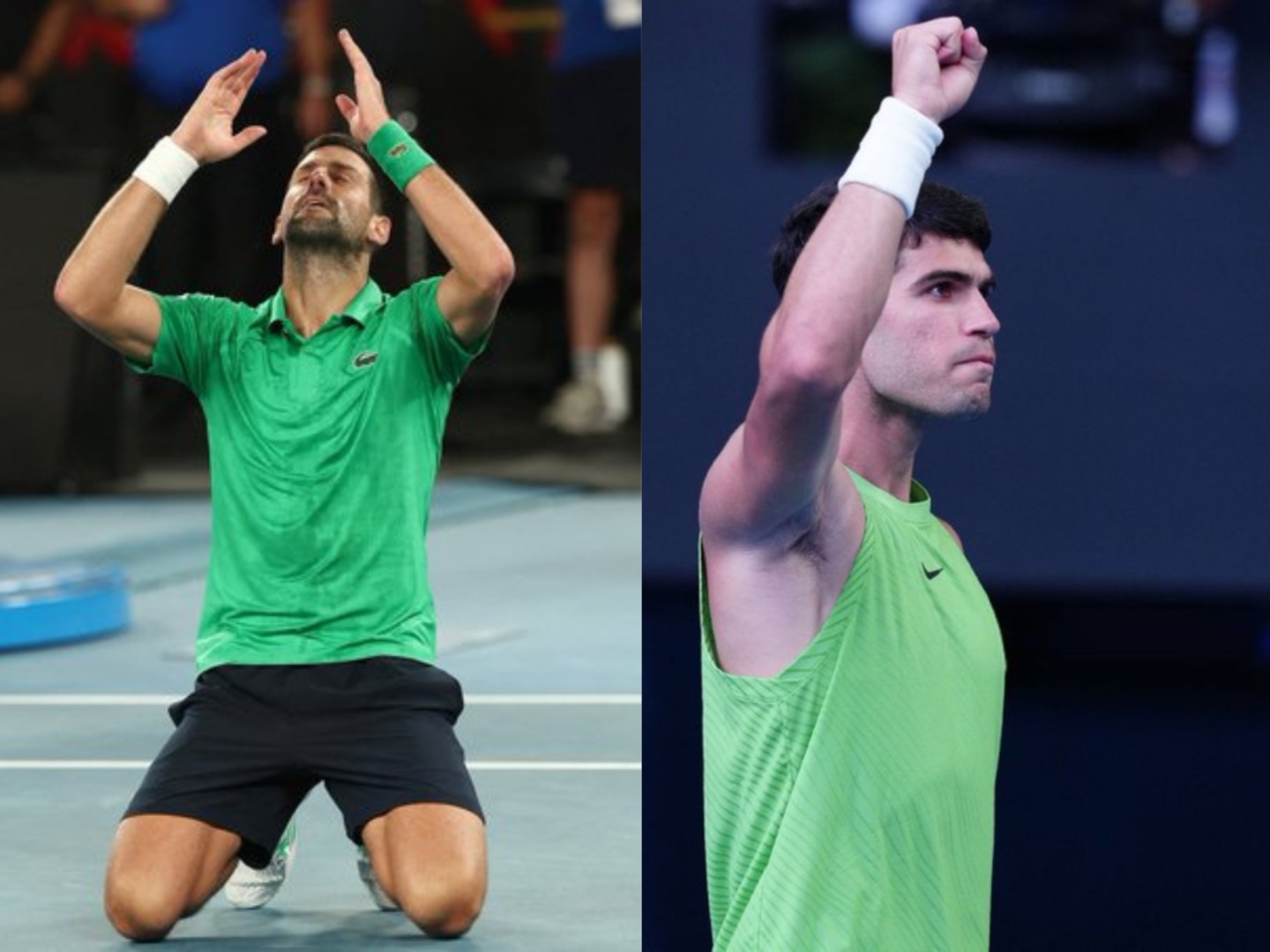 Australian Open: Carlos Alcaraz y Novak Djokovic avanzan a la final