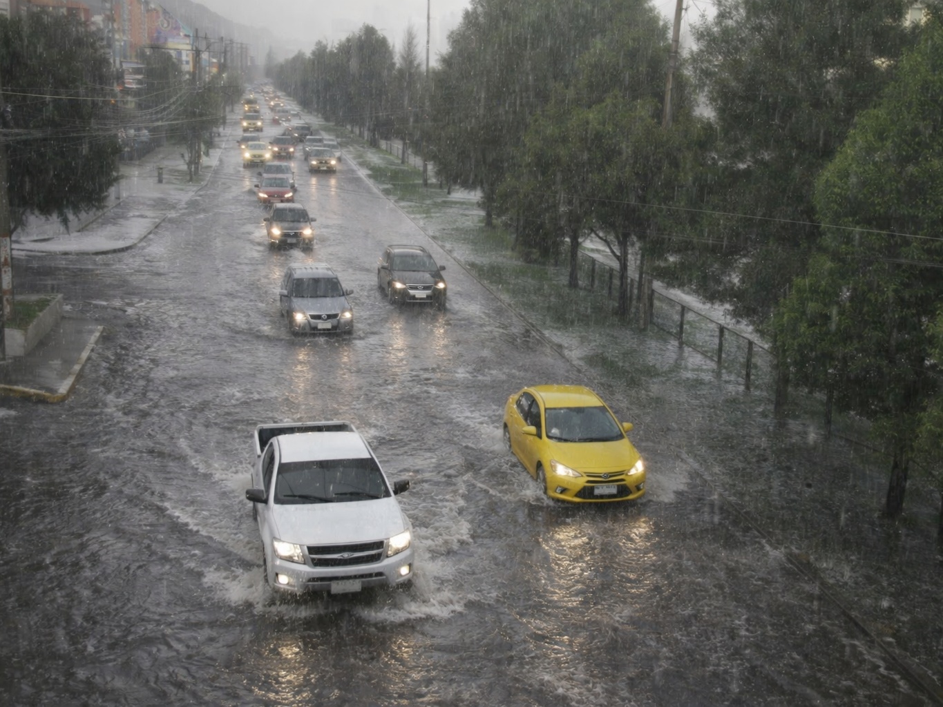 Fuertes lluvias en Quito dejan 439 emergencias y 186 afectados