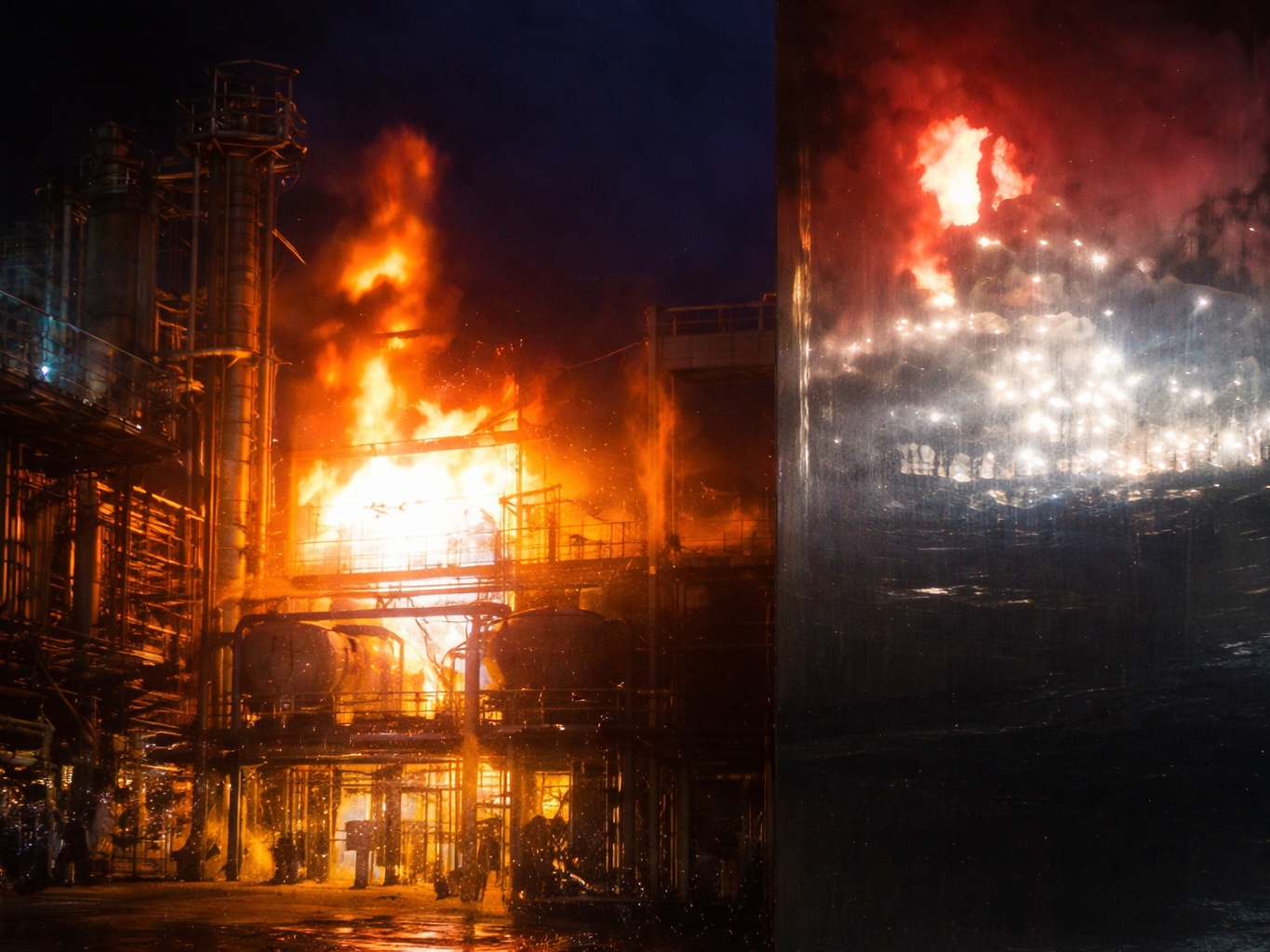 Nuevo incendio en la Refinería de Esmeraldas obliga a cerrar accesos