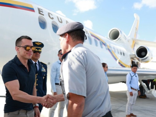 Daniel Noboa participa en la cumbre Escudo de las Américas