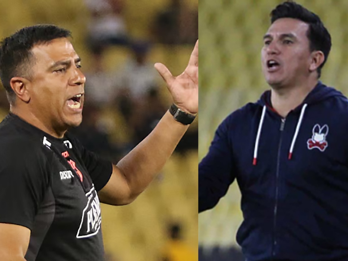 Técnicos César Farías y Poo Gavilánez "chocan" tras empate en LigaPro 2026