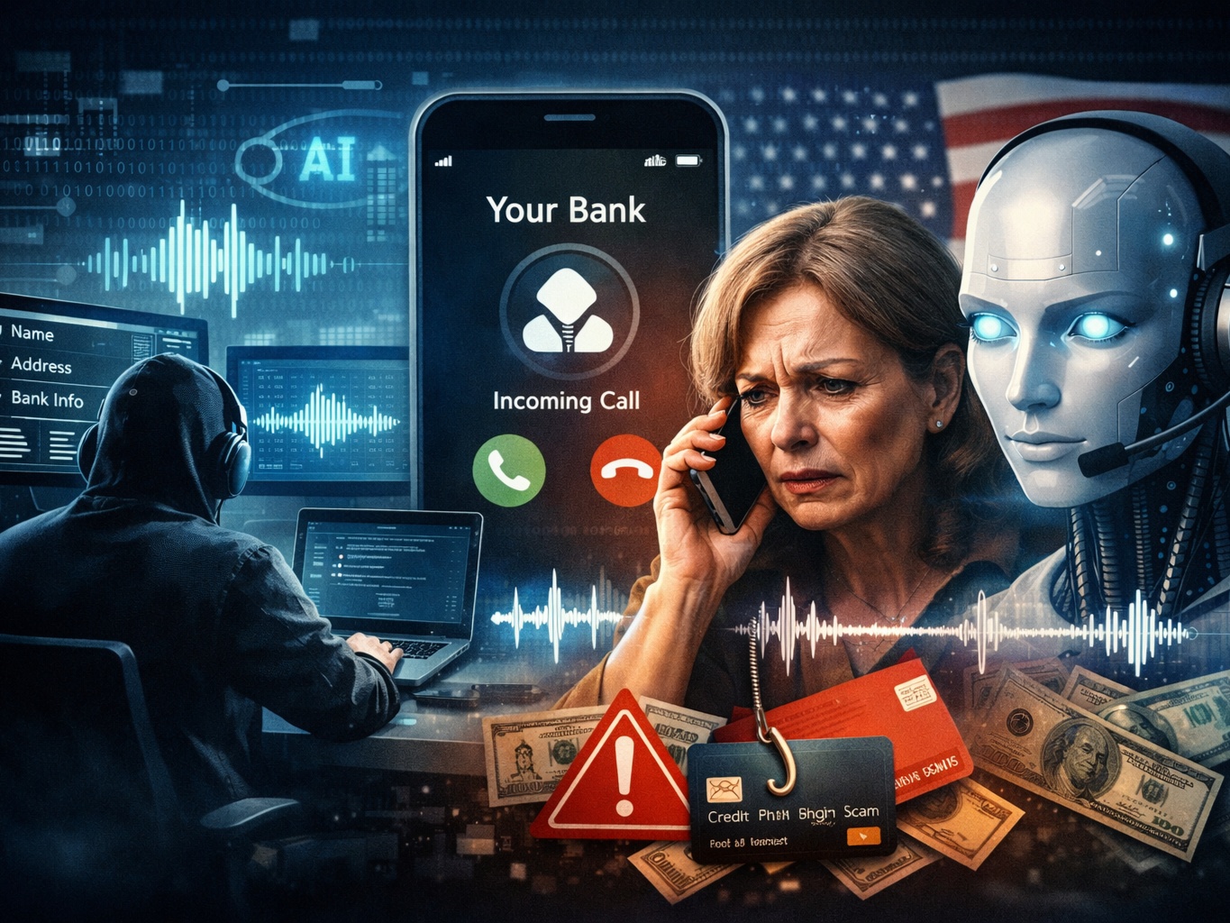 Fraudes telefónicos con inteligencia artificial: así operan