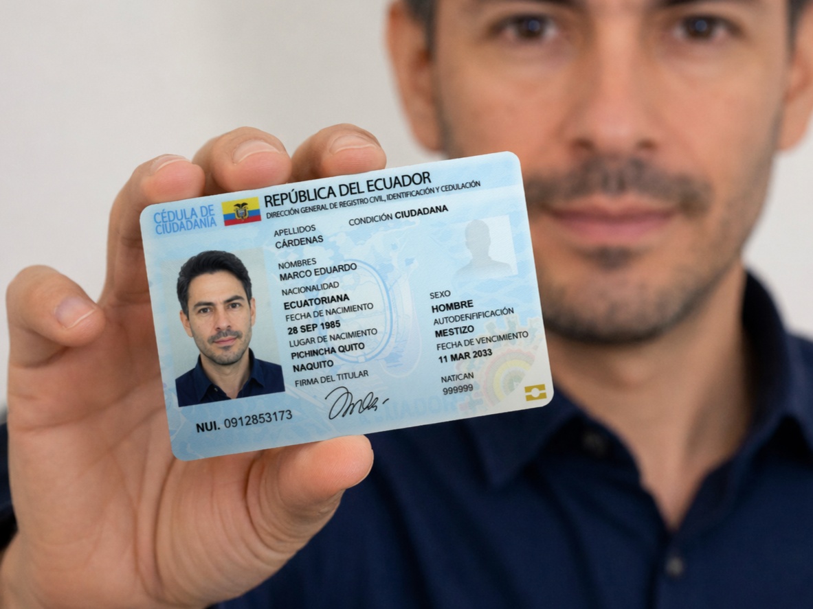 Nueva cédula en Ecuador 2026: cambios y costos vigentes