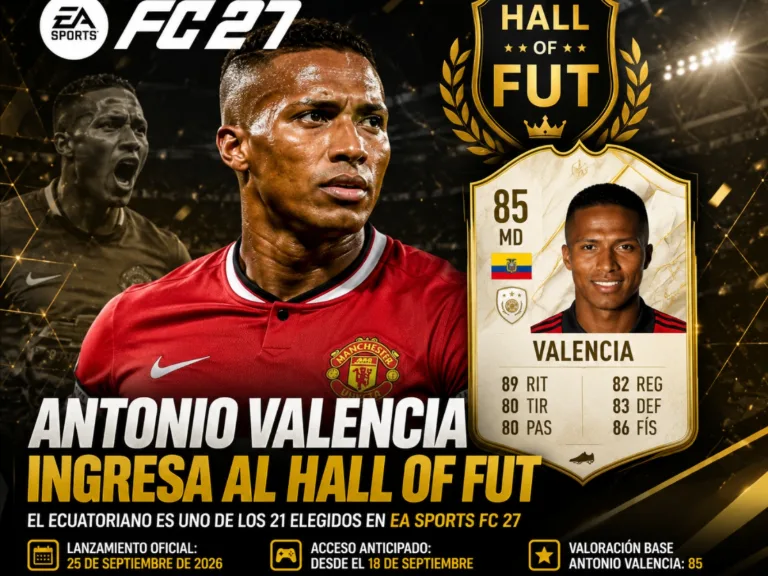 Antonio Valencia ingresa al Hall of FUT de EA Sports FC 27