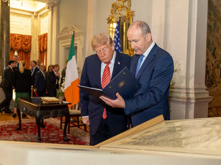 Donald Trump dice que le ‘encantaría ver’ una Irlanda unificada