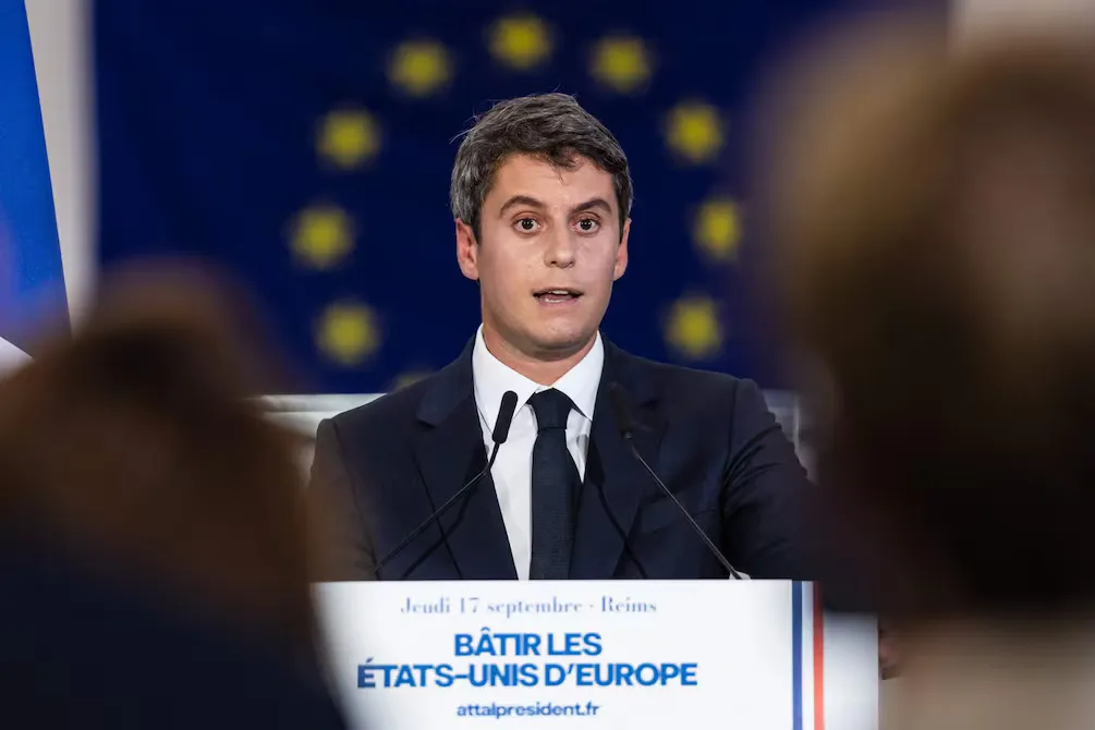 Gabriel Attal propone “Estados Unidos de Europa” en 2027