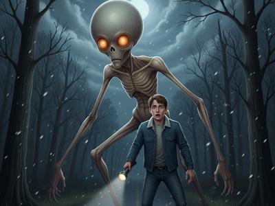 El humanoide de la carretera
