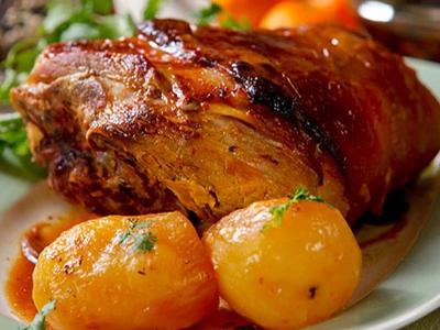 Plato navideño: Pernil de cerdo sencillo al horno