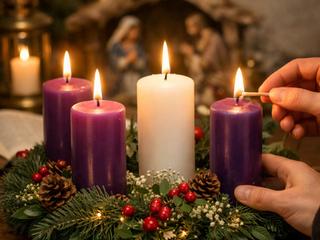 La cuarta vela de Adviento: la luz del amor que ya se siente cerca