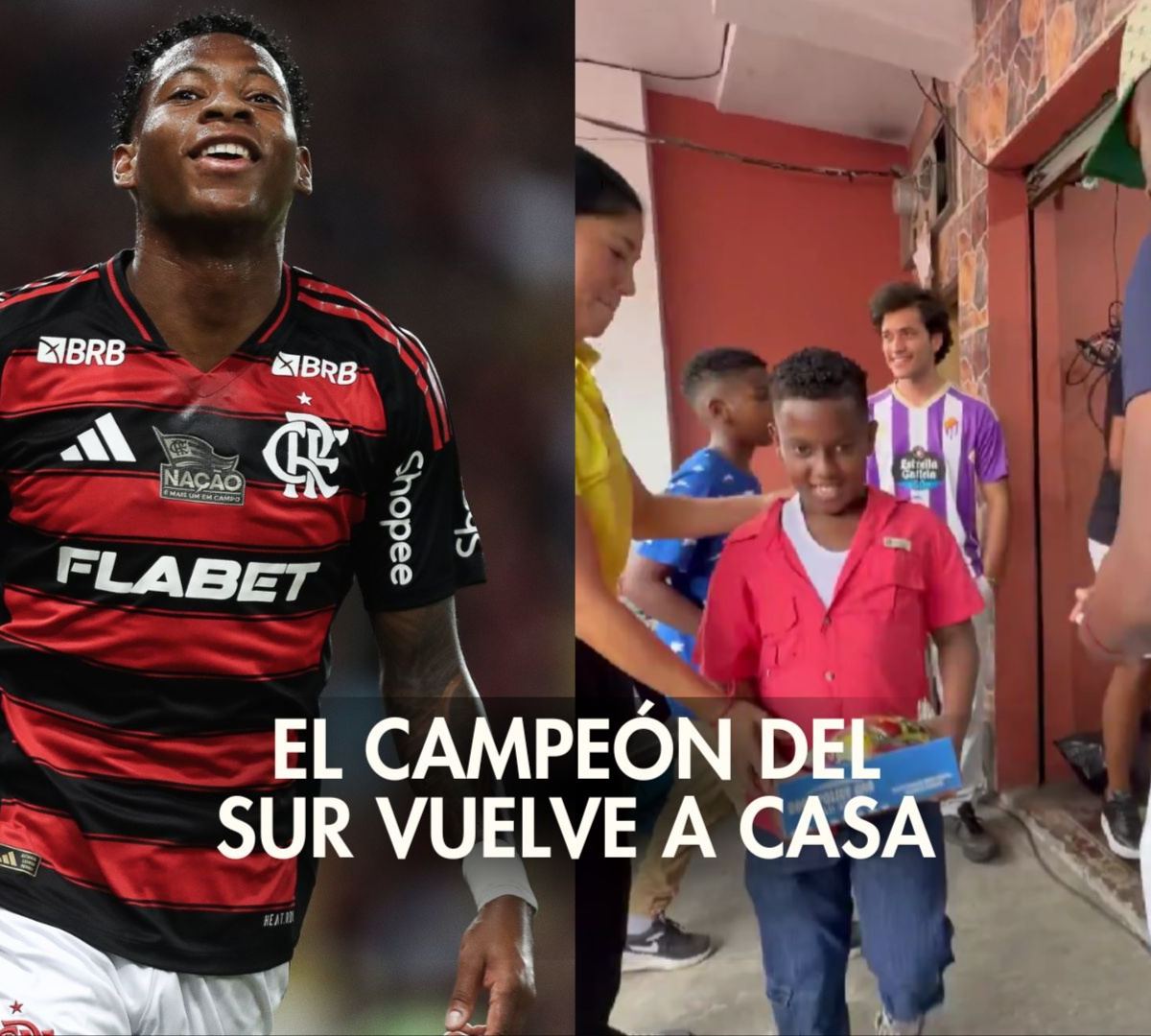 Gonzalo Plata: El campeón del sur vuelve a casa con canastas solidarias