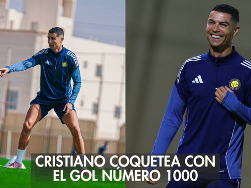 Cristiano Ronaldo cerca de alcanzar la marca de los 1000 goles. 