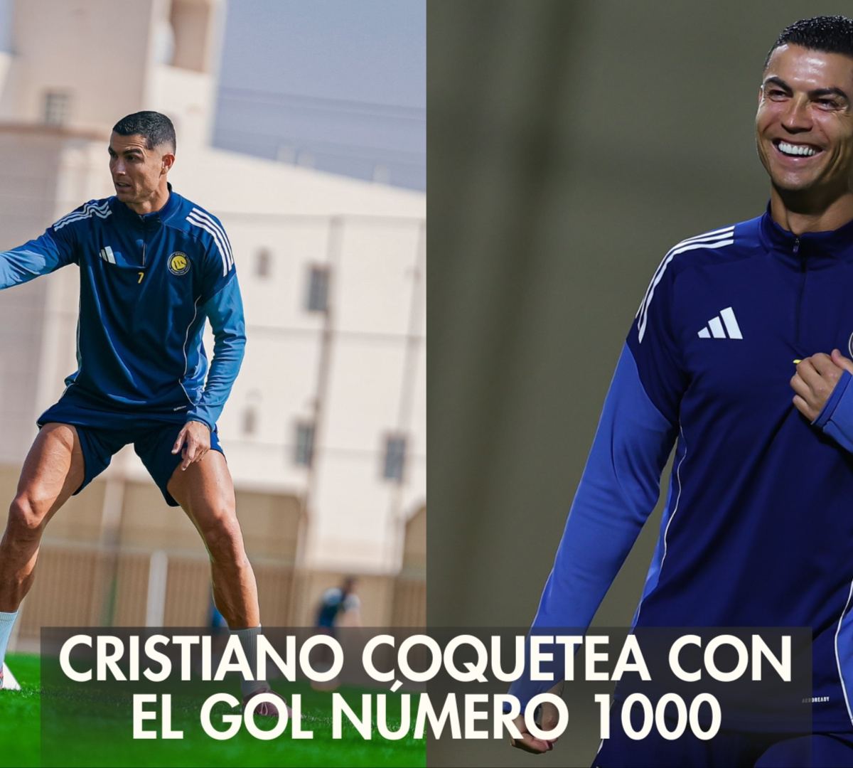 Cristiano Ronaldo cerca de alcanzar la marca de los 1000 goles. 