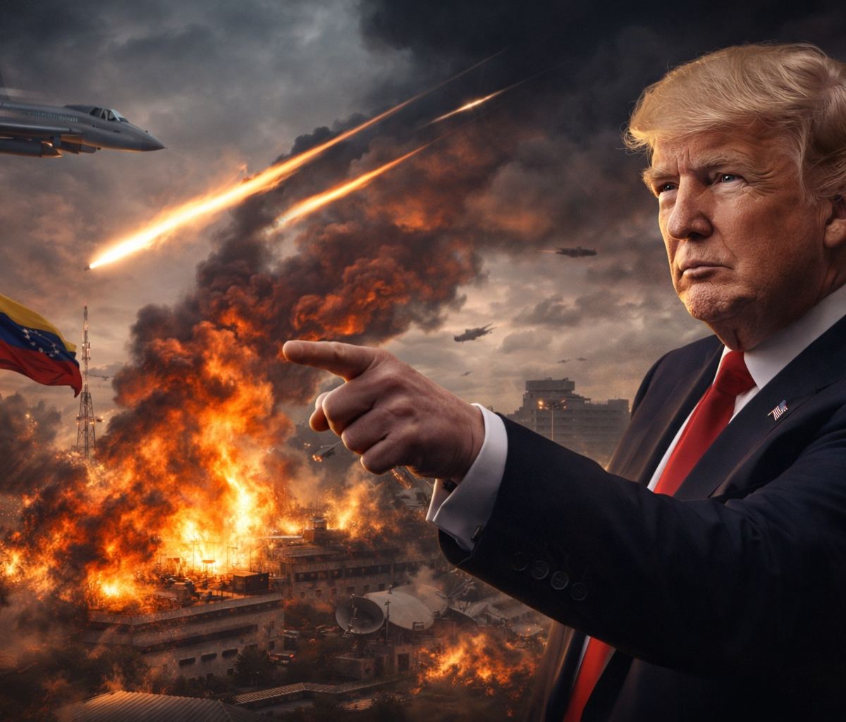 Trump ordena ataques a instalaciones militares en Venezuela