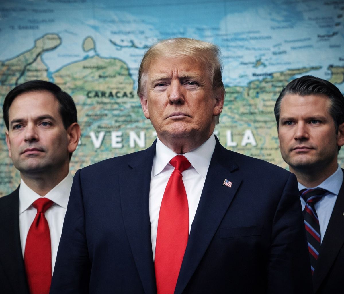 Trump asigna a Rubio y Hegseth la coordinación de transición en Venezuela