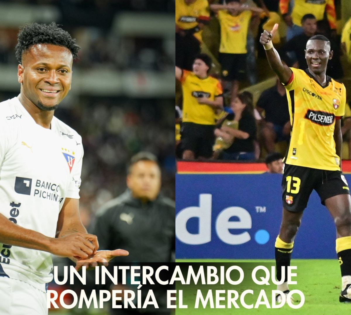 Barcelona analizan trueque con LDU entre Estrada y Corozo
