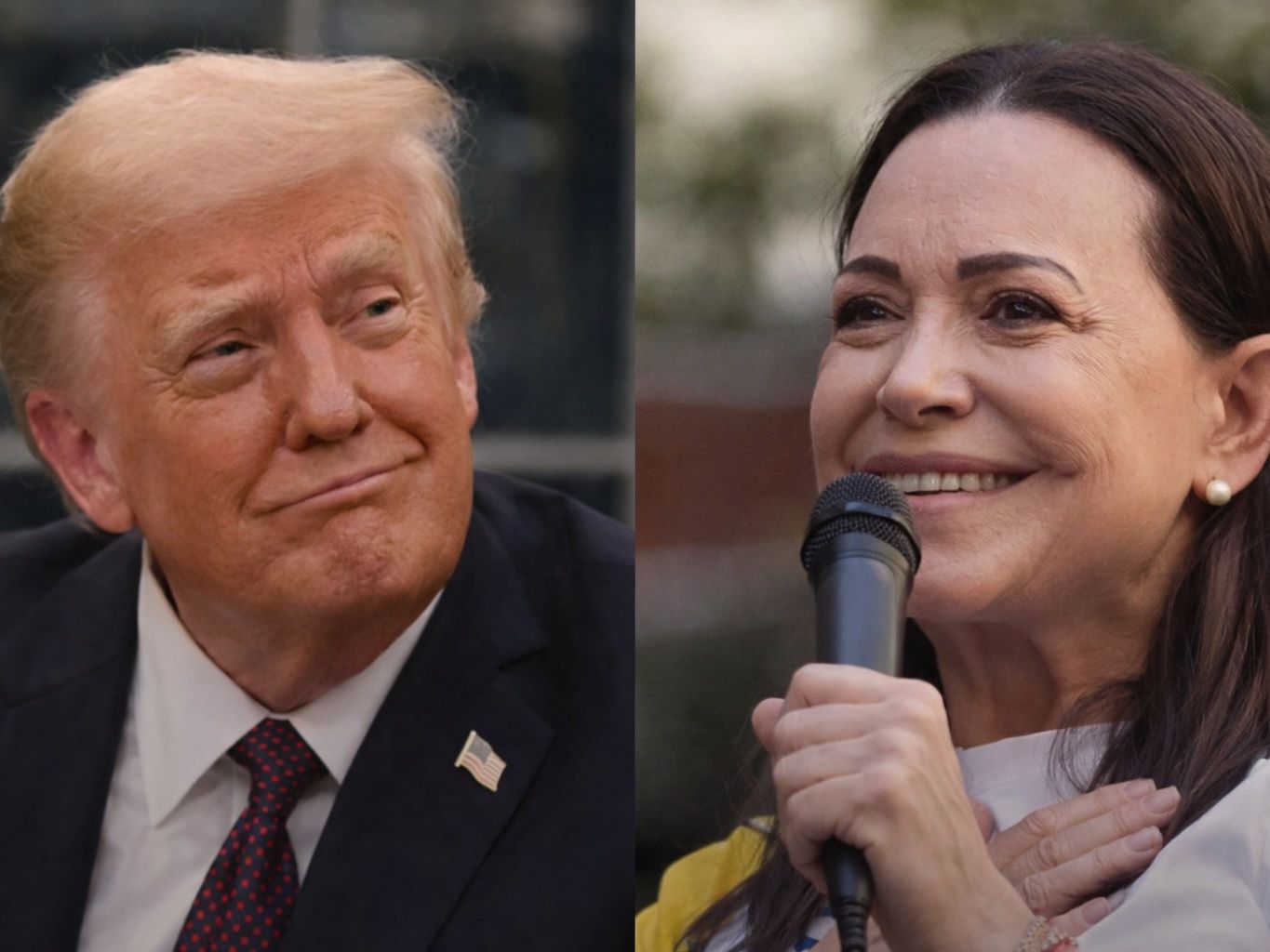 "Merezco varios premios de la paz":  Trump anuncia reunión con Corina Machado 