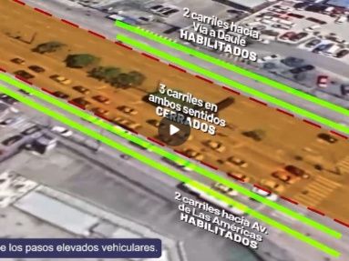 Cierres parciales en la avenida Juan Tanca Marengo desde el 16 de enero