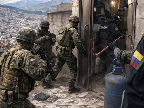 Bloque de Seguridad desmantela guarida de Los Lobos en Atucucho, norte de Quito
