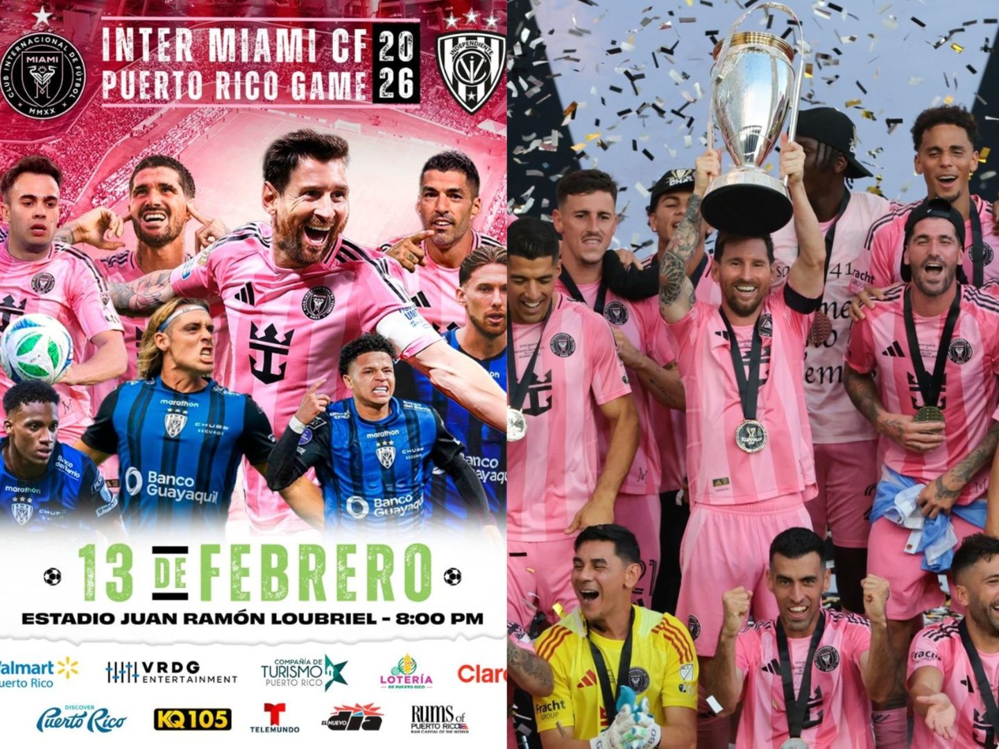 Messi e Inter Miami jugarán amistoso ante IDV en Puerto Rico