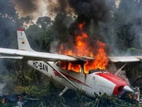 Accidente de avioneta en Taisha deja tres muertos en Morona Santiago