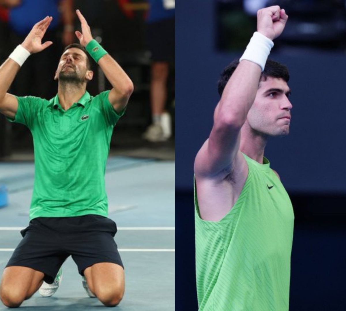 Australian Open: Carlos Alcaraz y Novak Djokovic avanzan a la final