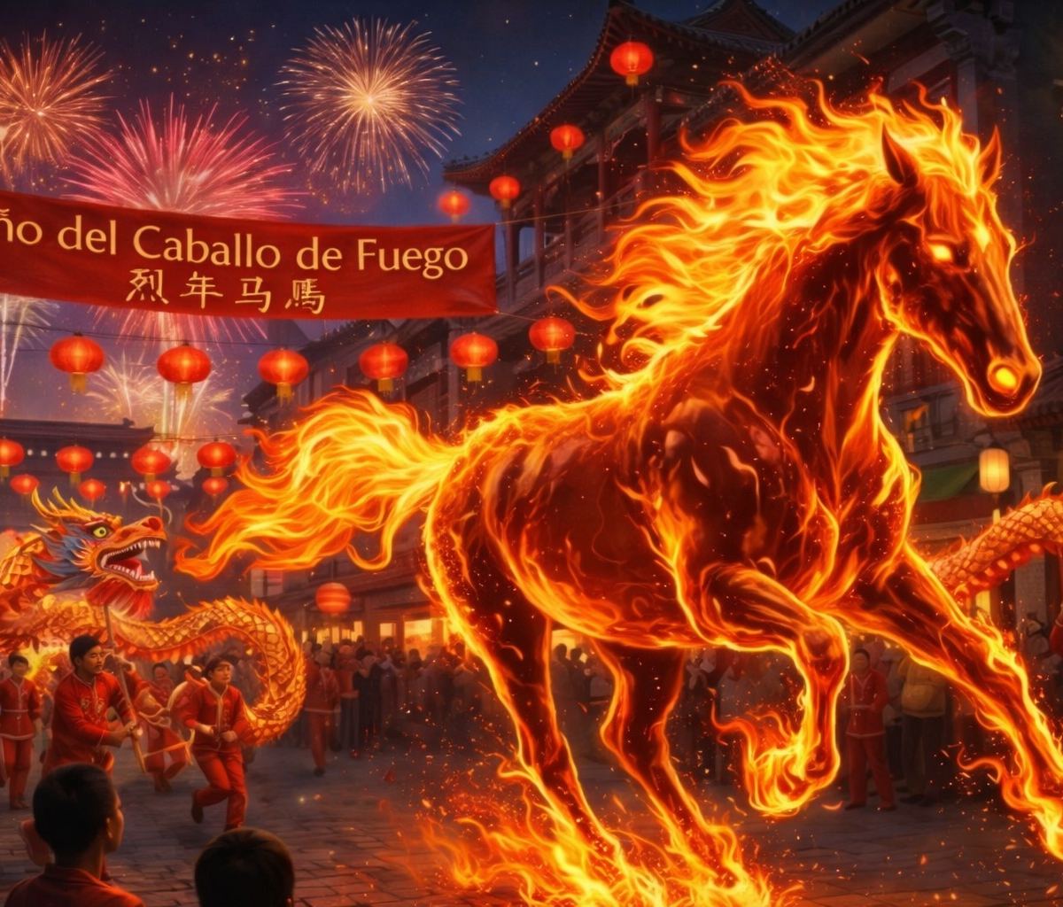 Año Nuevo Chino 2026: inicia el Caballo de Fuego, símbolo de energía, cambio y liderazgo.