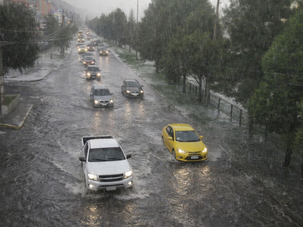 Fuertes lluvias en Quito dejan 439 emergencias y 186 afectados