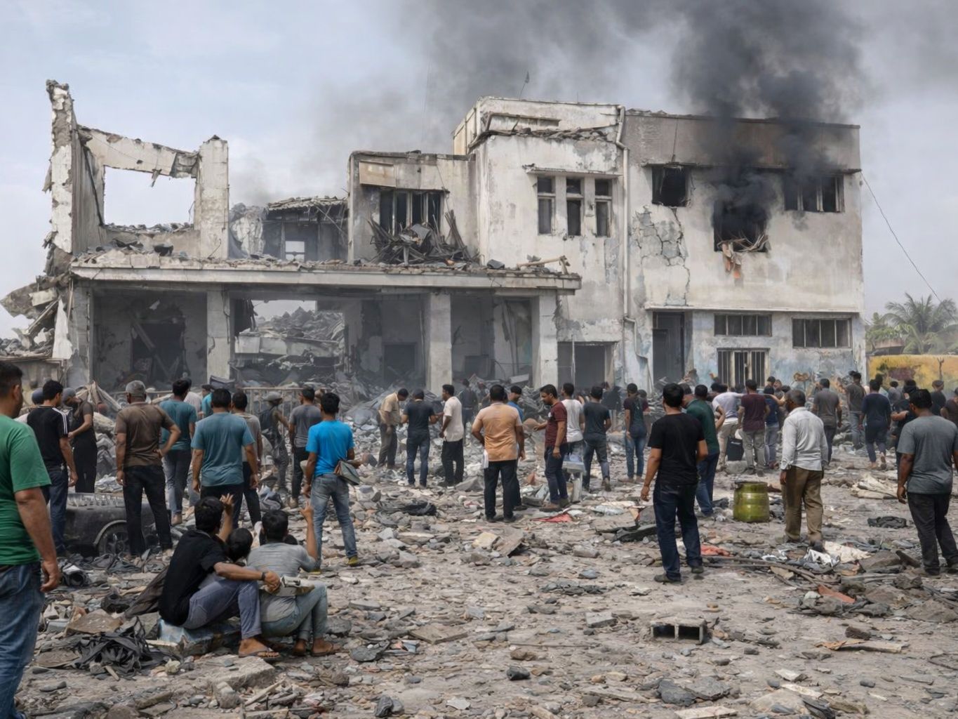 Caos en Teherán por bombardeos de Estados Unidos e Israel