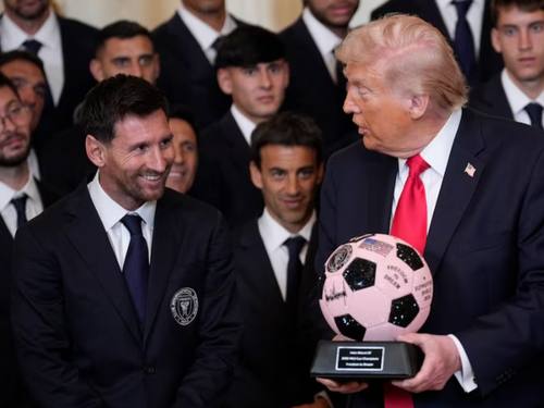 Donald Trump compara a Lionel Messi con Pelé en la Casa Blanca