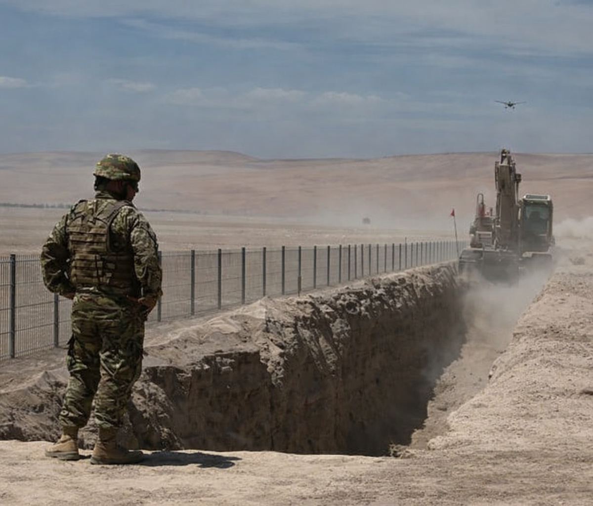 Chile inicia construcción de muros y zanjas fronterizas de 520 kilómetros para frenar la migración irregular