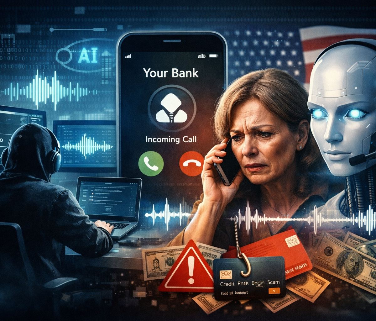Fraudes telefónicos con inteligencia artificial: así operan
