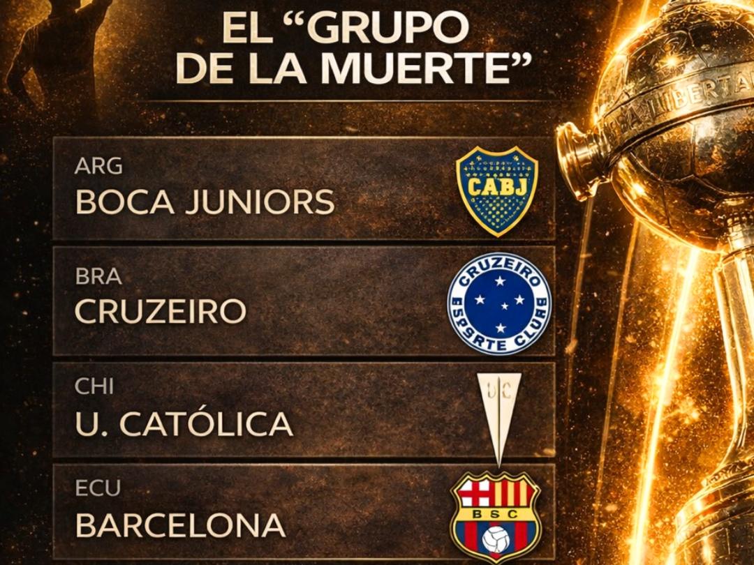 Así quedaron los grupos de la Copa Libertadores 2026
