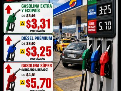 Gasolina Extra y Ecopaís suben de precio en Ecuador desde el 12 de junio