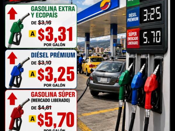 Gasolina Extra y Ecopaís suben de precio en Ecuador desde el 12 de junio