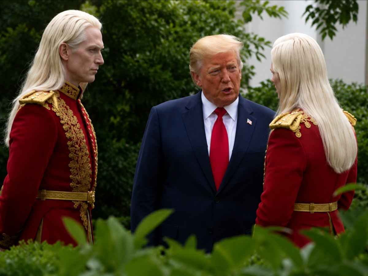 ¿Son reales las fotos de Donald Trump con extraterrestres? Esto es lo que se sabe