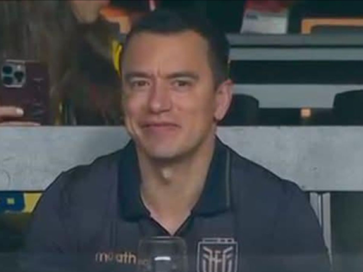Daniel Noboa fue captado durante el debut de Ecuador en el Mundial 2026