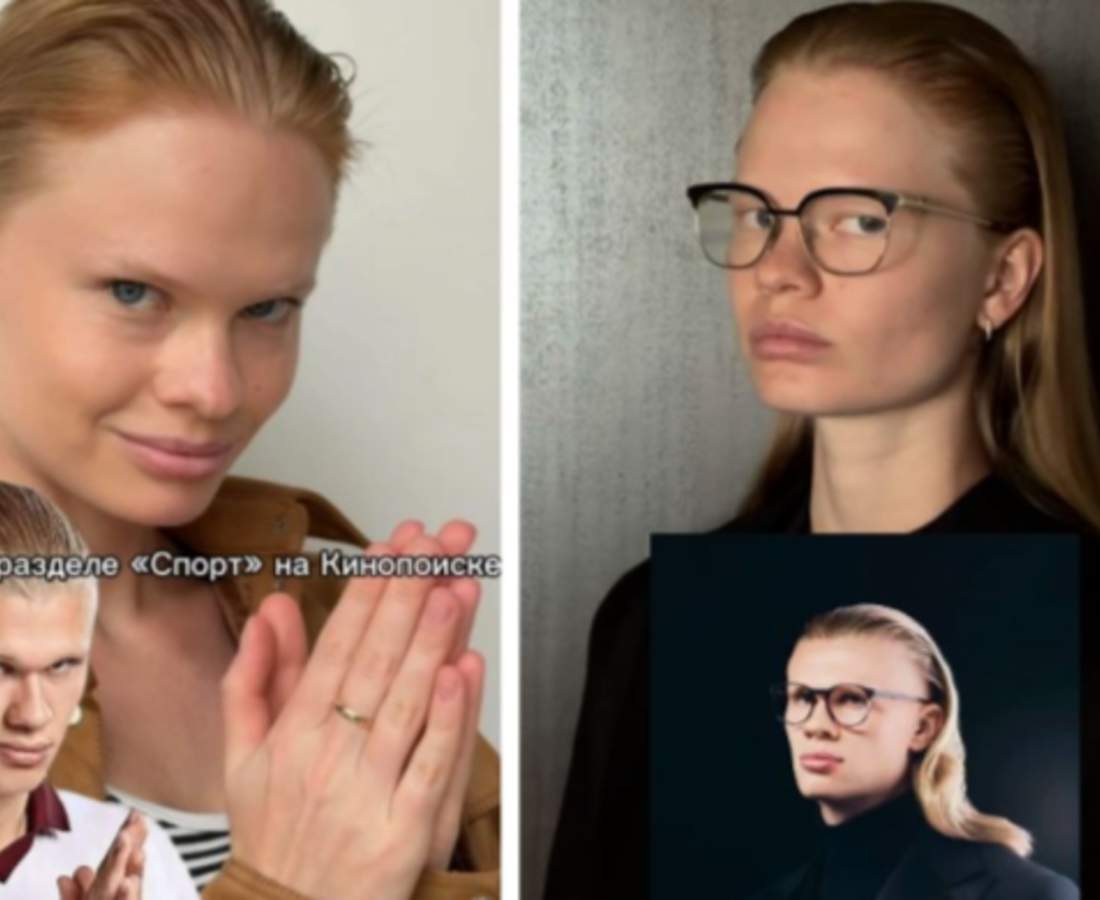 La modelo rusa que conquistó las redes por su increíble parecido con Erling Haaland