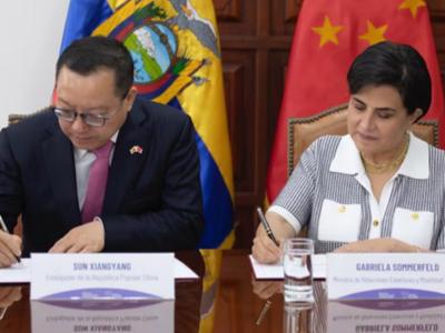 China donará USD 42,7 millones a Ecuador para seguridad y desarrollo