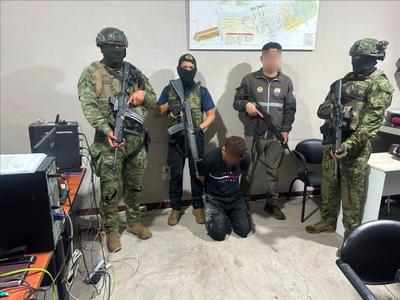 Alias ‘Colorado’ fue detenido durante una narcofiesta en Guayas