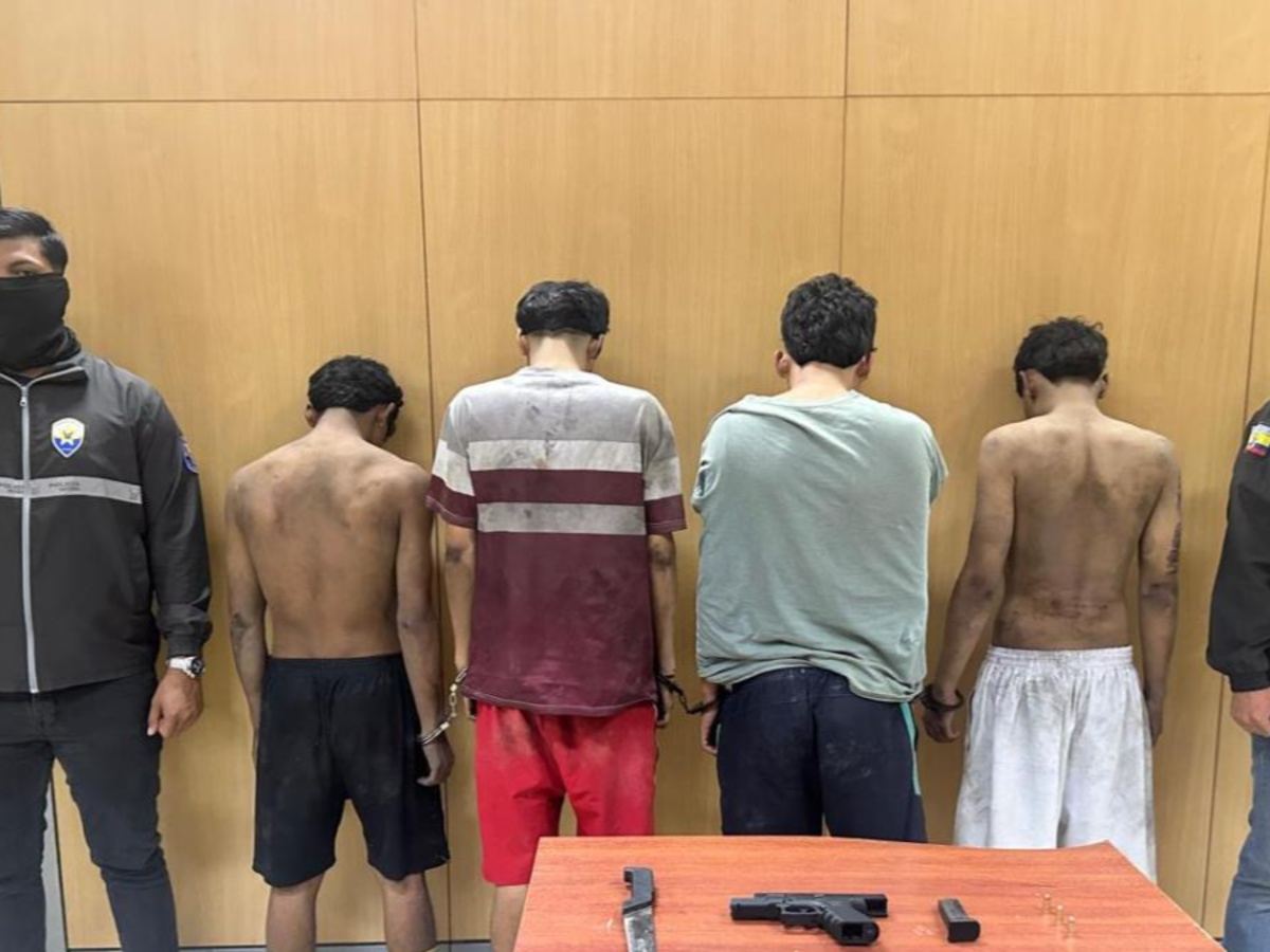 Policía libera a conductor secuestrado en Durán y captura a cuatro presuntos integrantes de los Chone Killers