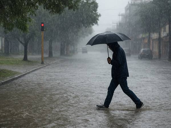 INAMHI alerta por lluvias intensas y tormentas en Guayas y Los Ríos durante las próximas horas