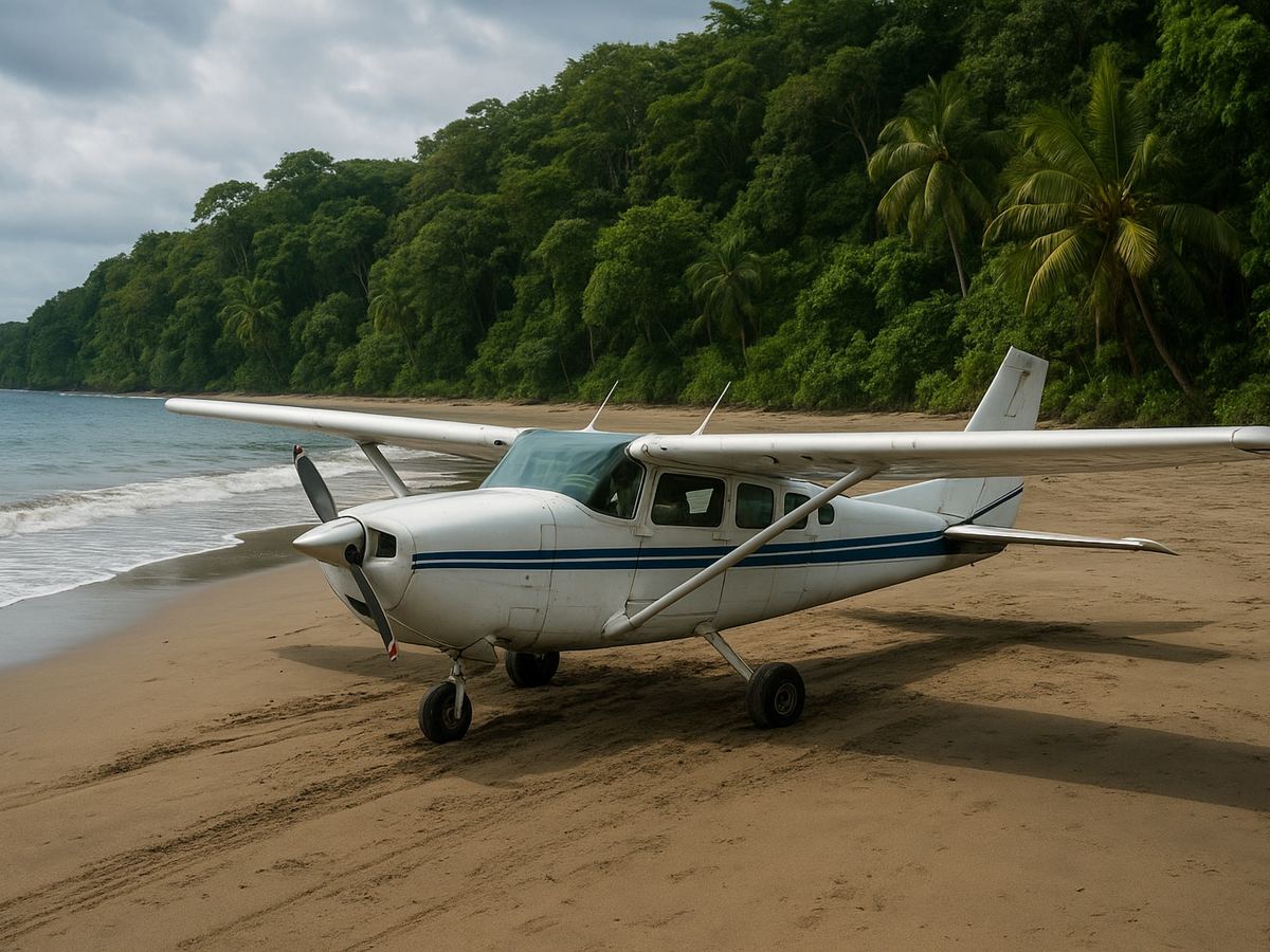 Avioneta aterriza de emergencia en Darién y deja cuatro ilesos