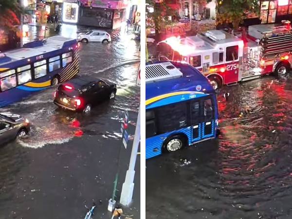 Alerta por inundaciones en Nueva York: lluvias amenazan Brooklyn y Queens