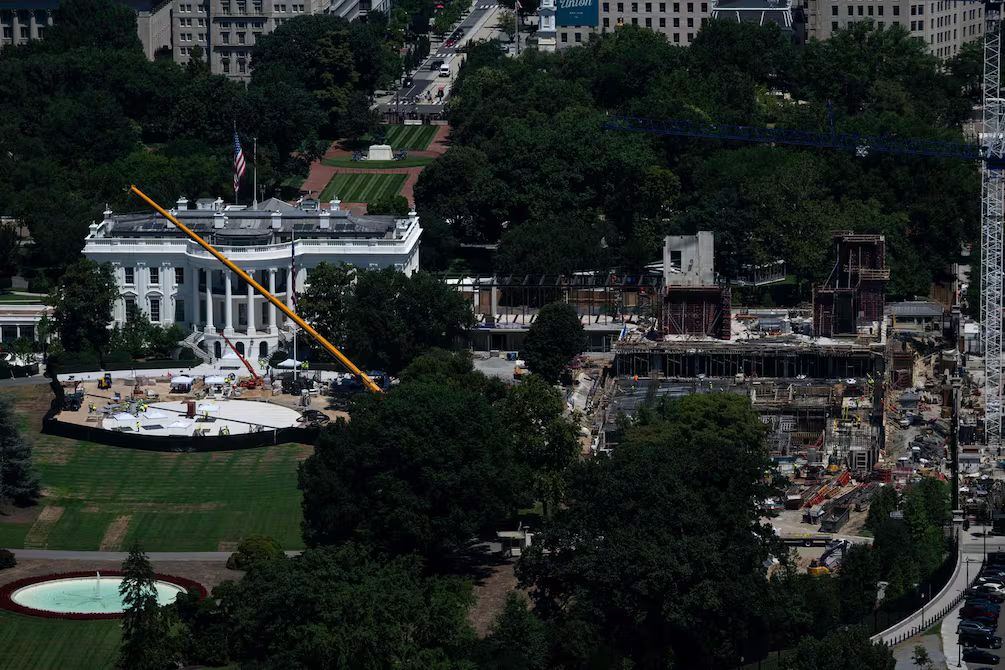 Apelación bloquea obras del salón de baile en la Casa Blanca