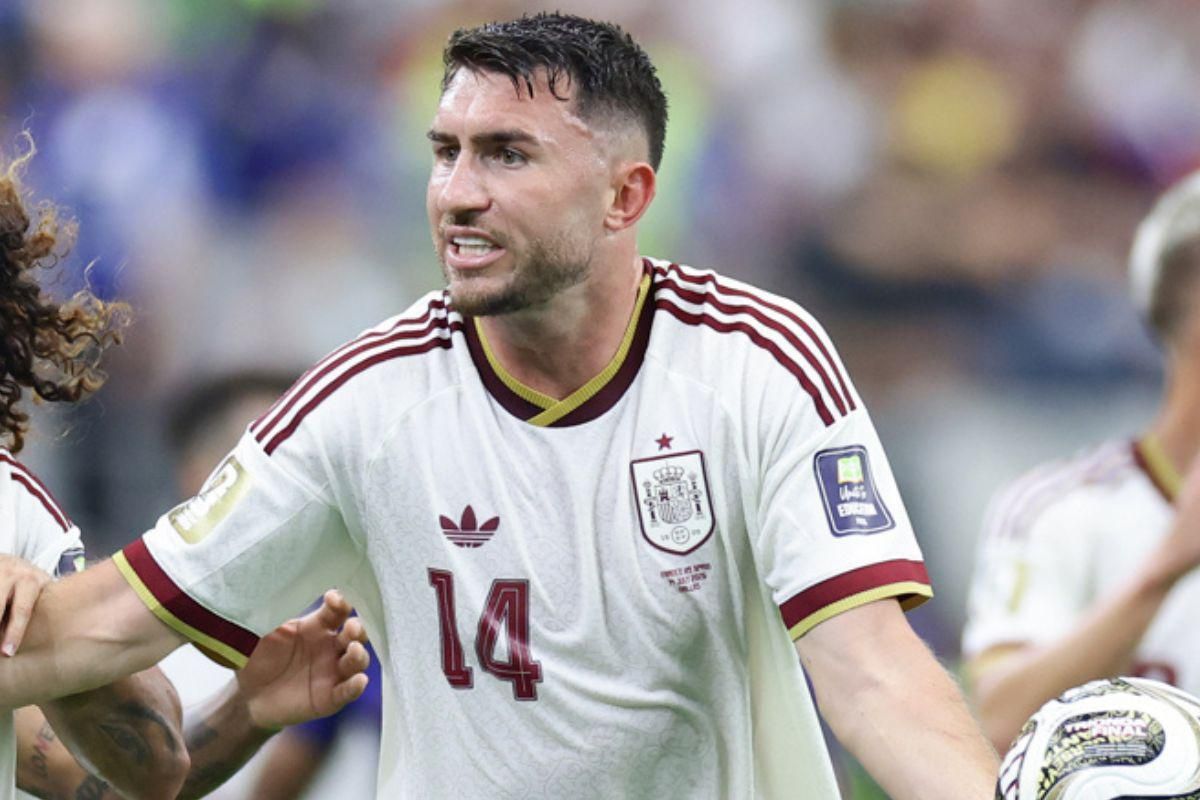 Aymeric Laporte cuestiona el arbitraje en la final España vs Argentina