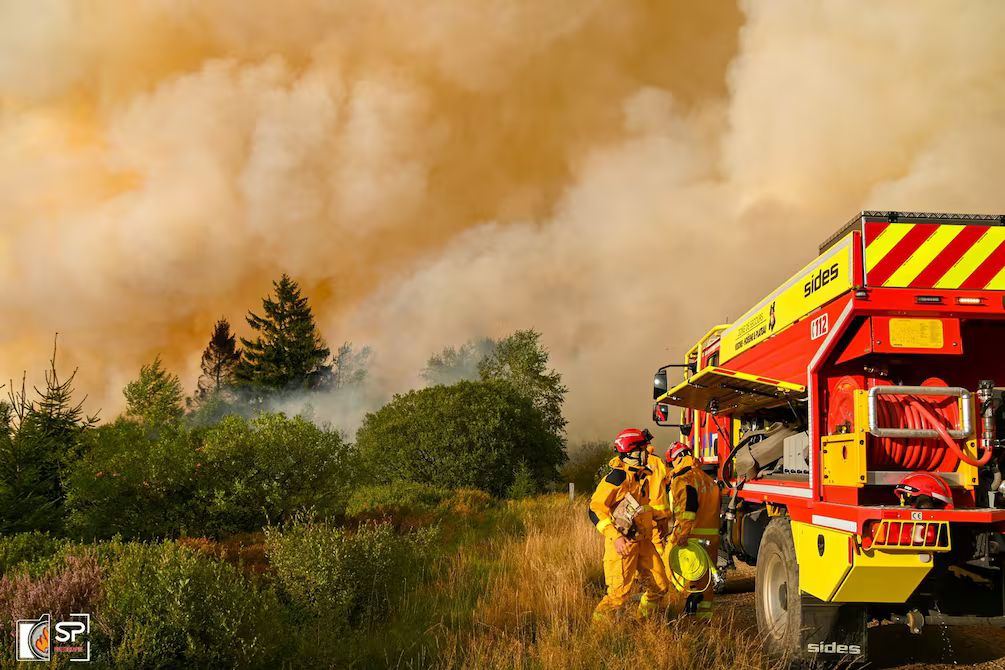 Bélgica y el incendio: la lluvia alivia el fuego en Hautes Fagnes
