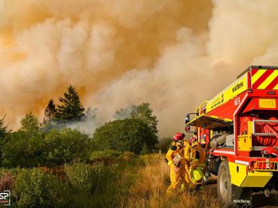 Bélgica y el incendio: la lluvia alivia el fuego en Hautes Fagnes